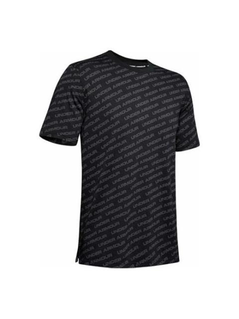 Under Armour Men's Under Armour UA Unstoppable Wordmark Short Sleeve Black T-Shirt 1345563-001