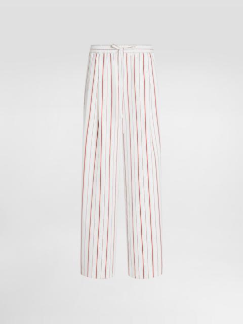 Dolce & Gabbana Striped poplin trousers