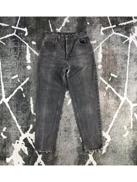 Other Designers Vintage - Vintage Levi's 550 Jeans Distress Faded Black Denim KJ843
