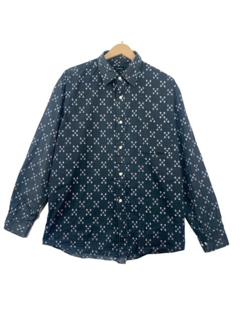 Other Designers Designer - Scommesa Inspired Chrome Hearts Full Print Logo Button Up