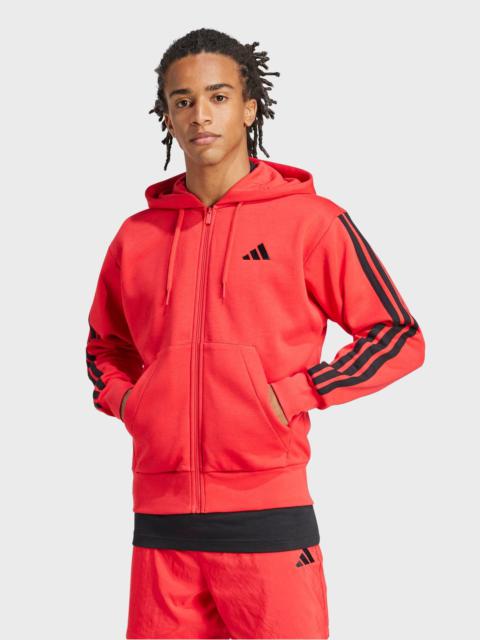 adidas Men's adidas Essentials 3-Stripes Fleece Full-Zip Hoodie