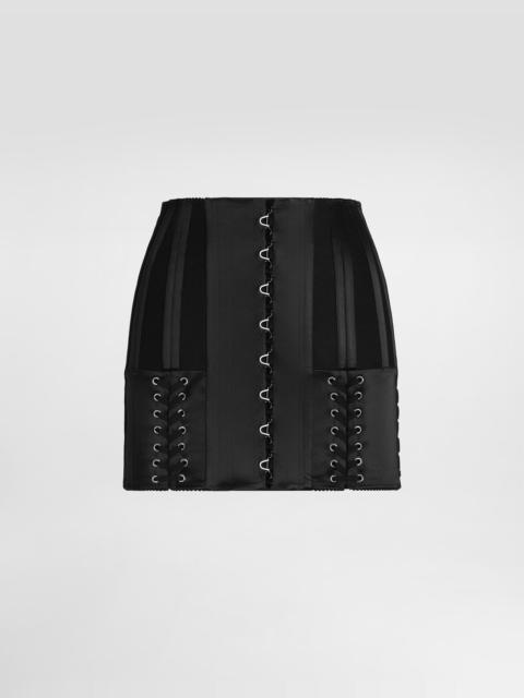 Dolce & Gabbana Stretch satin miniskirt