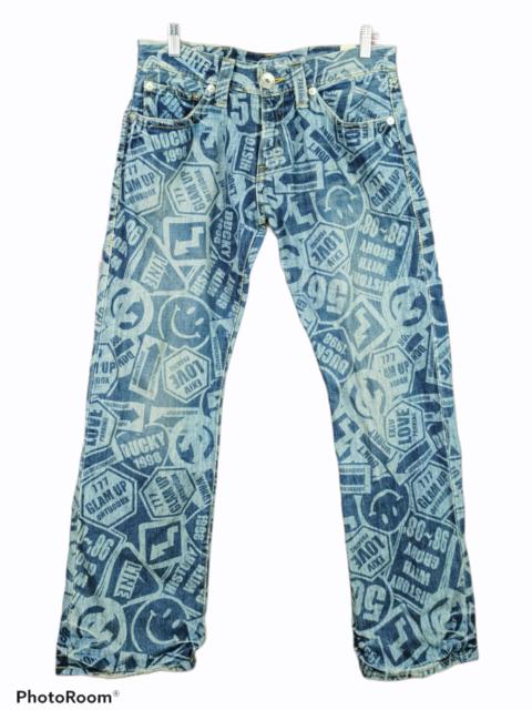 Other Designers Japanese Brand - Co & Lu Full Print Denim