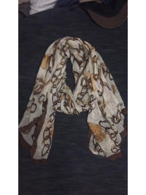 CHANEL Vintage Chanel Chain CC Logo Silk Scarf – Made in Italy