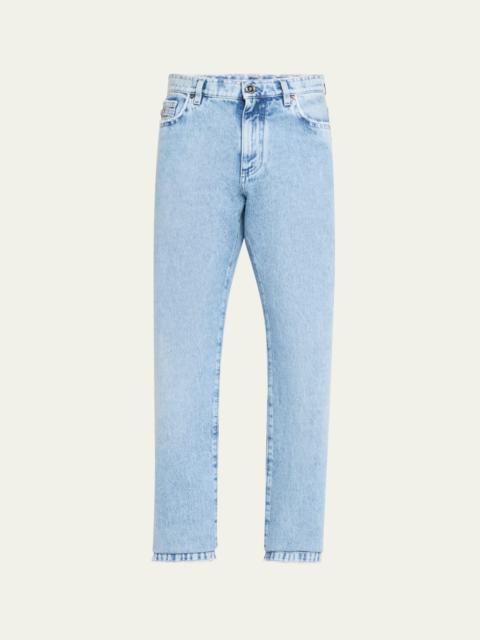 Men's Raw-Cut Baggy Jeans