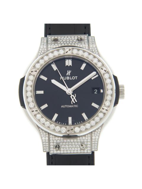 Hublot Hublot Classic Fusion Automatic Diamond Black Dial Men's Watch 565.NX.1470.LR.1604