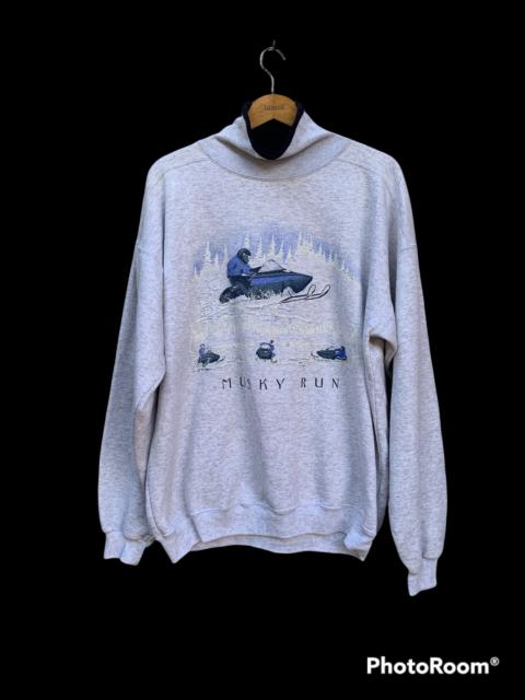 Other Designers Vintage - Vintage Art Unlimited USA Musky Run Turtleneck Sweater