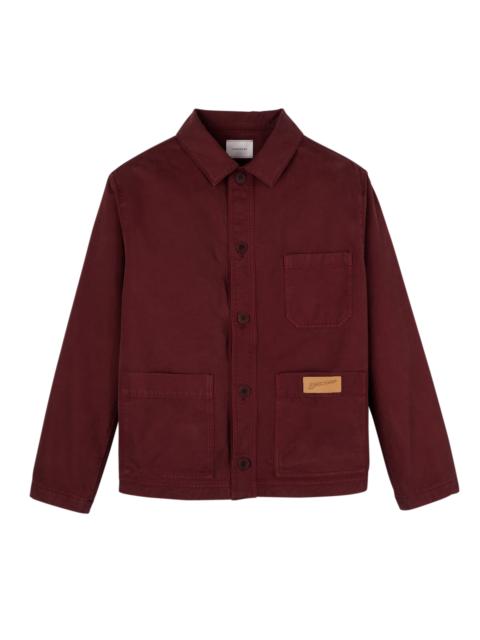 Longchamp Jacket Burgundy - Overdyed cotton