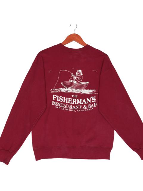 Other Designers Vintage - Vintage 90s Fishermans Restaurant California Sweatshirt