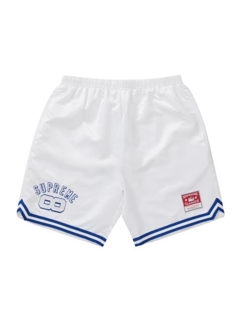 Supreme Supreme Mitchell & Ness Satin Basketball Short White