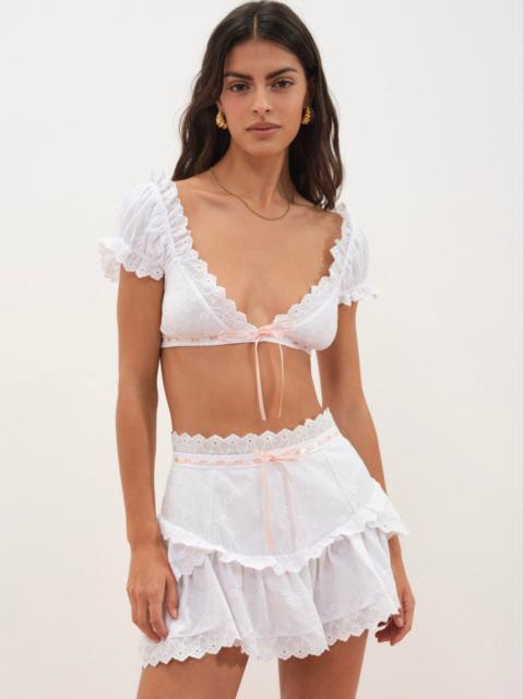 For Love & Lemons Summer Swirl Eyelet Top