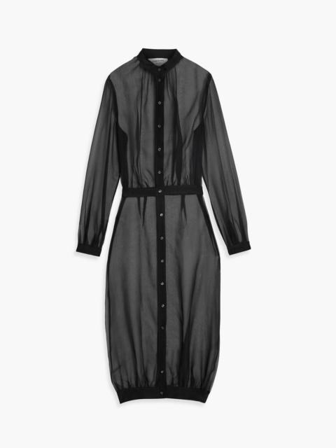 Thom Browne Silk-crepon midi dress