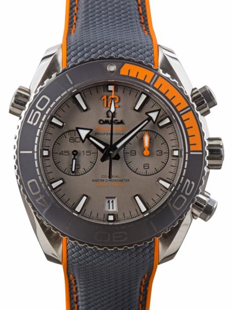 OMEGA Pre-Owned Omega Seamaster Planet Ocean Titanium On Rubber