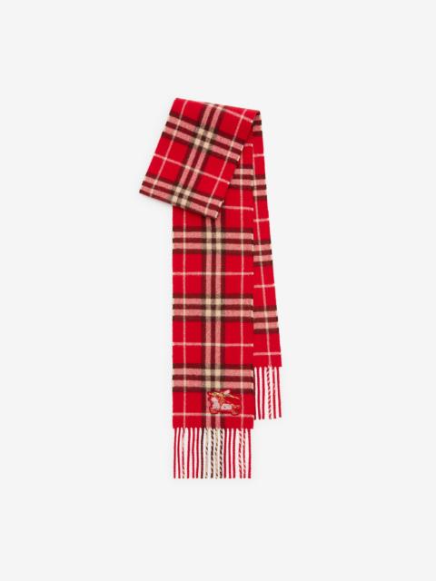 Burberry Narrow Check Cashmere Scarf