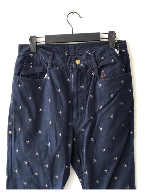 Other Designers Issey Miyake - Mercibeaucoup Embroidered Drops Crotch Trousers