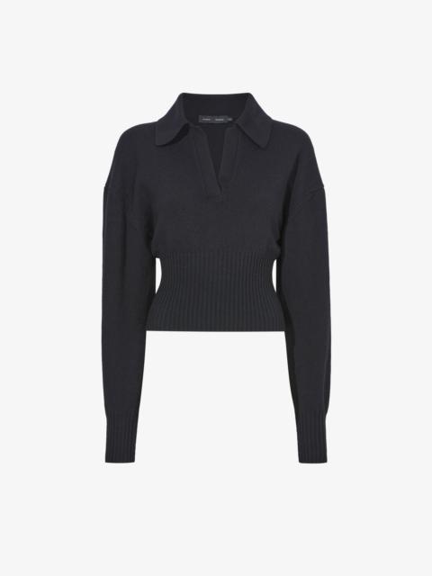 Proenza Schouler Jeanne Polo Sweater in Eco Cashmere