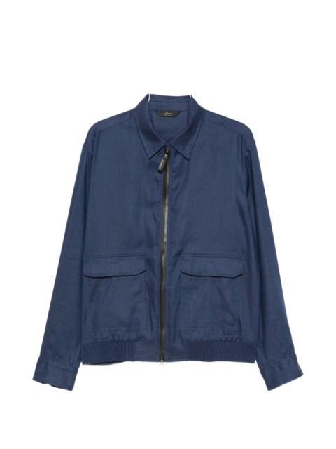 Brioni Brioni Men Linen And Wool Blouson Jacket