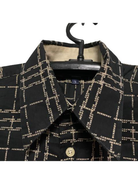 Burberry Burberry Button Up Shirt Spell Out Over Print