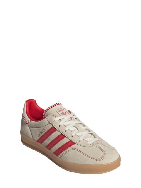 adidas Gazelle Indoor Sneaker in Better Scarlet/Cream White at Nordstrom