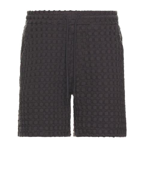 OAS Nearly Black Porto Waffle Shorts