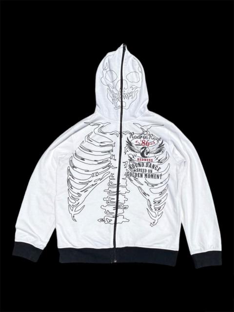 Other Designers Japanese Brand - Vintage Defective Struct Skulls Anatomy Full Zipper Hoodies