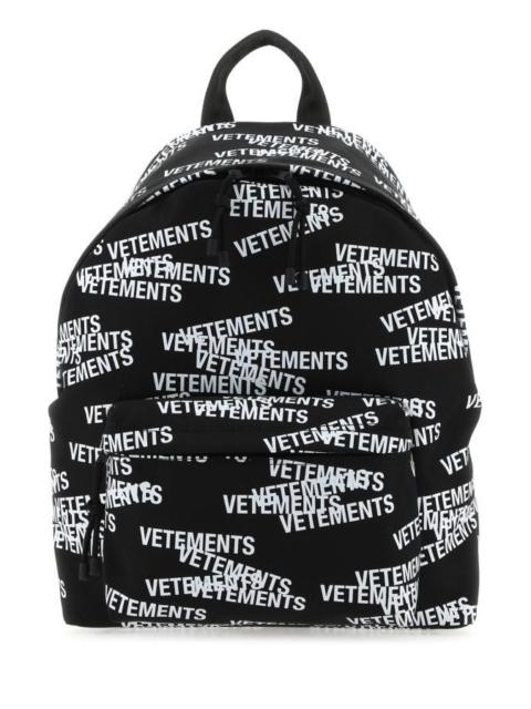 VETEMENTS VETEMENTS Black Nylon Backpack