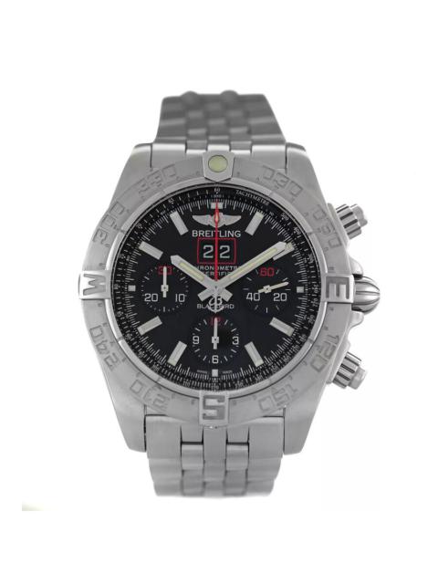 BREITLING Pre-owned Breitling Chronomat Blackbird Chronograph Automatic Chronometer Black Dial Men's Watch A44