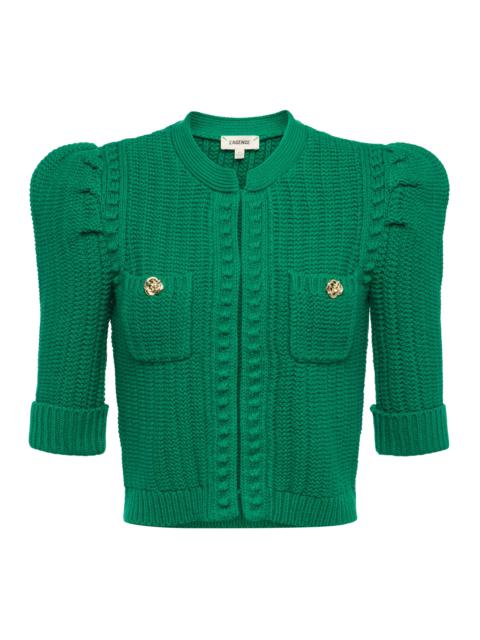 L'AGENCE Delilah Cropped Cardigan