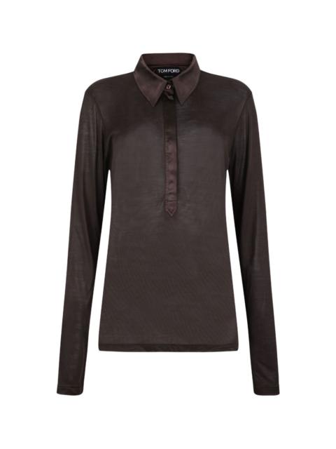 TOM FORD Silk polo shirt