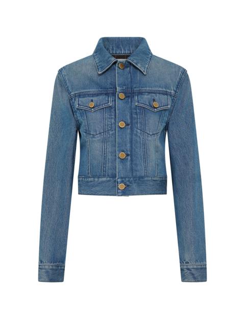 GABRIELA HEARST Bronte Jacket in Uruguayan Blue Recycled Cotton Denim