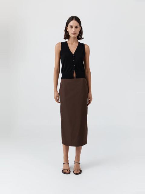 ST. AGNI Merino Wool Oupa Vest - Black