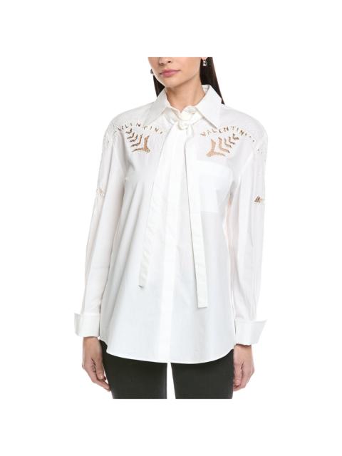 Valentino Valentino Embroidered Eyelet Shirt