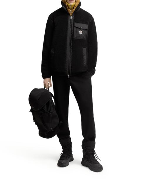 Moncler TEDDY-EFFECT FLEECE SWEATSHIRT WITH ZIP AND POCKET
