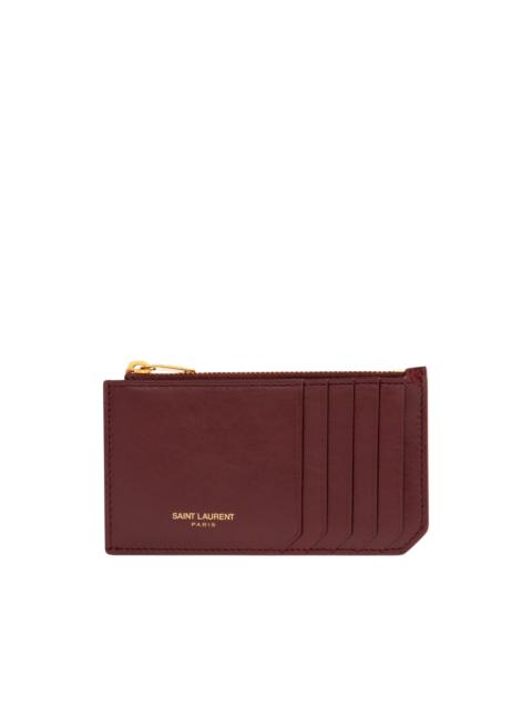 SAINT LAURENT ZIP CARD CASE