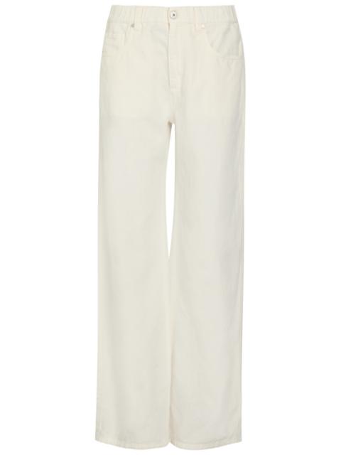 Brunello Cucinelli Brunello Cucinelli Dyed Wide-leg Denim Jeans
