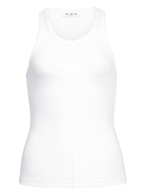 Alaïa Alaia Women Darts Cotton Tank Top
