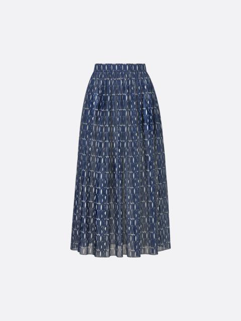 Pleated Mid-Length Skirt