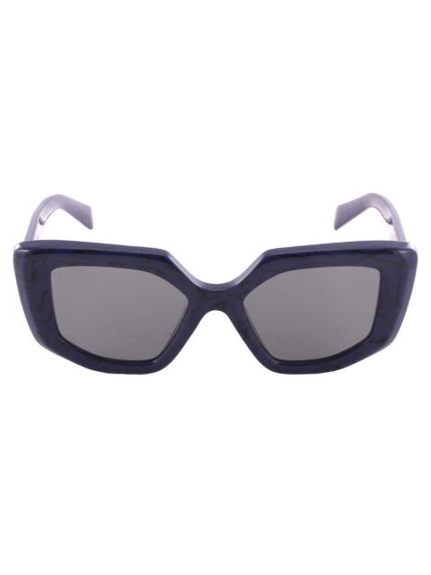 Prada Prada Grey Irregular Ladies Sunglasses PR 14ZS 18D5Z1 50