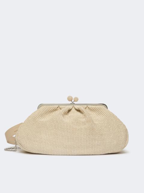 WEEKEND Max Mara Large raffia-effect Pasticcino bag - TURTLEDOVE