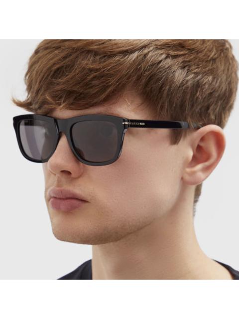 GUCCI NEW GUCCI GG1444S 001 SQUARE BLACK GREY MEN SUNGLASSES GUCCI