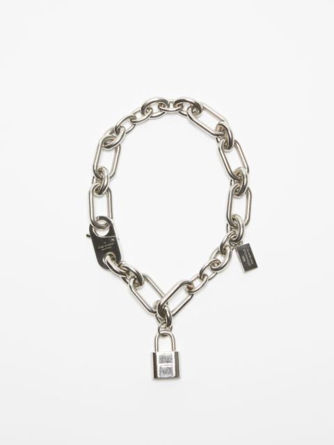 Padlock chain bracelet - Silver