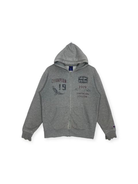 Champion Vintage Champion Sweatshirt Hoodie Grey Full Zipper