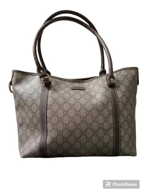 GUCCI Authentic Gucci GG Canvas Beige Brown Tote Bag