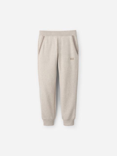UGG ® Men's Tasman Jogger Cotton Blend/Recycled Materials Bottoms in Caribou Heather