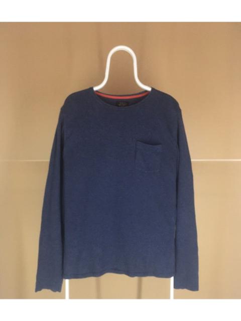 BEAMS PLUS BEAMS PLUS BLUE INDIGO POCKET T SHIRT MADE IN JAPAN