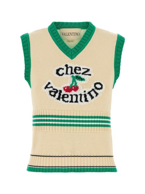 Valentino Cream cotton vest