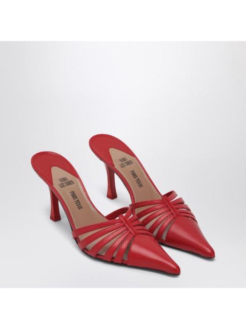 PARIS TEXAS Paris Texas Red Leather Mule Nadia Women