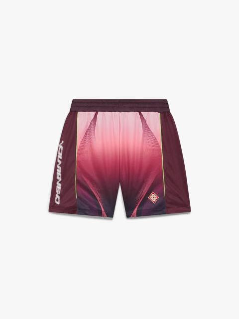 CASABLANCA Aubergine Gradient Football Shorts | Casablanca Paris