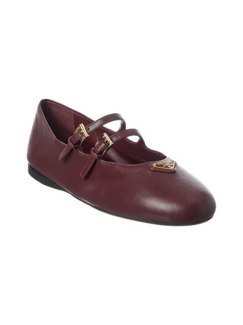 Prada Prada Leather Ballerina Flat