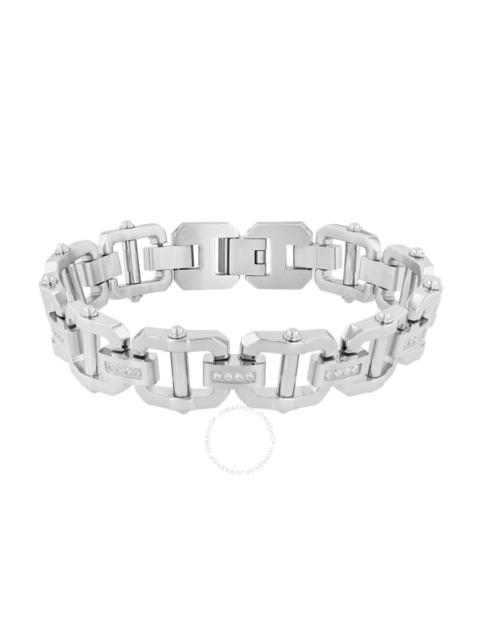 Other Designers Robert Alton 1/4CTW Diamond Stainless Steel Bracelet